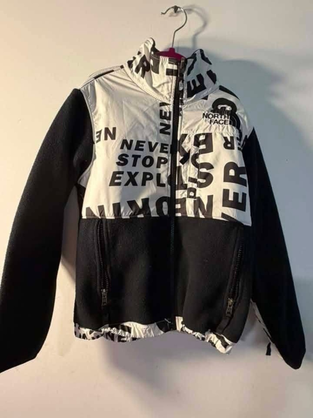 The North Face Black & White Graphic Kids Jacket